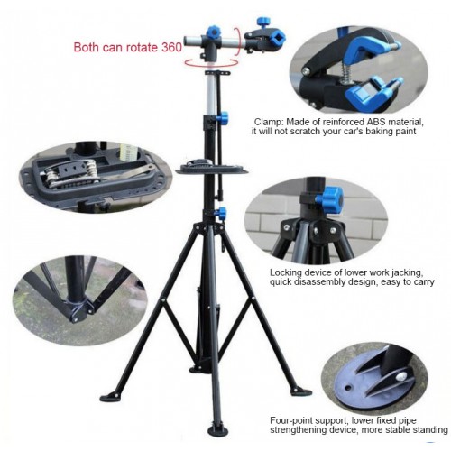 Стійка для велосипеда No Brand bike Repair Stand з полицею Чорний (RS-100) Стійка для велосипеда No Brand bike Repair Stand з полицею Чорний (RS-100)