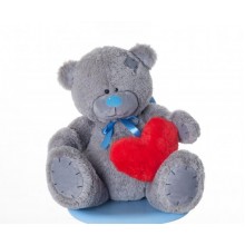 Плюшевий ведмедик з серцем Mister Medved Me to You 100 см Сірий (094)
