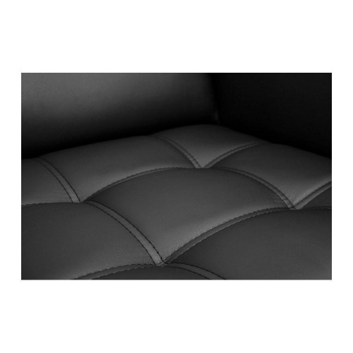 Крісло Richman Space на металокаркасі 76 x 90 x 76H см Натуральна Шкіра Lux Чорний