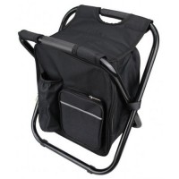 Стілець - рюкзак складний 3в1 з термосумкою BackPack Чорний