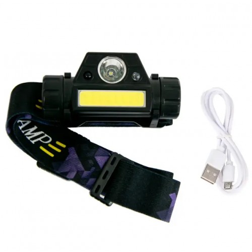 Ліхтар налобний світлодіодний акумуляторний High Power Head Lamp 1898 з магнітом та сенсором (1756375762) Ліхтар налобний світлодіодний акумуляторний High Power Head Lamp 1898 з магнітом та сенсором (1756375762)