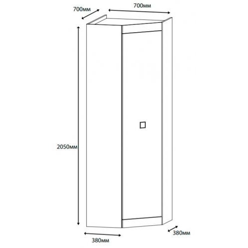Шафа для речей кутова Еверест 700 Соната Сонома з білим (psg_UK-6415014) Шафа для речей кутова Еверест 700 Соната Сонома з білим (psg_UK-6415014)