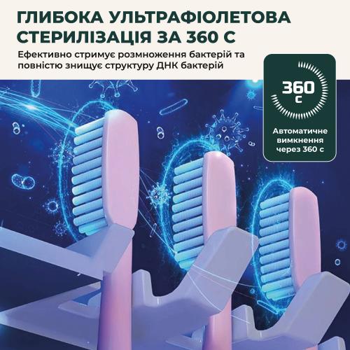 Настінний тримач та дезінфектор зубних щіток SBTR з УФ-Стерилізатором