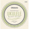 Струни для укулеле D'Addario EJ53S Black Nylon Soprano Ukulele Strings 28/29
