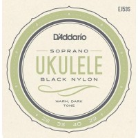 Струни для укулеле D'Addario EJ53S Black Nylon Soprano Ukulele Strings 28/29 Струни для укулеле D'Addario EJ53S Black Nylon Soprano Ukulele Strings 28/29