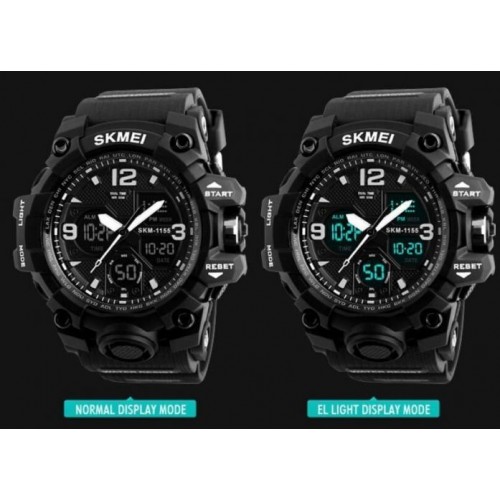 Чоловічий годинник Skmei 1155B Hamlet Чорний Чоловічий годинник Skmei 1155B Hamlet Чорний