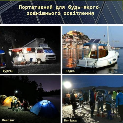 Автономна портативна сонячна система Yinghao 30 W з Блоком Живлення 12 Ач та 4 лампами (YH3001) Автономна портативна сонячна система Yinghao 30 W з Блоком Живлення 12 Ач та 4 лампами (YH3001)