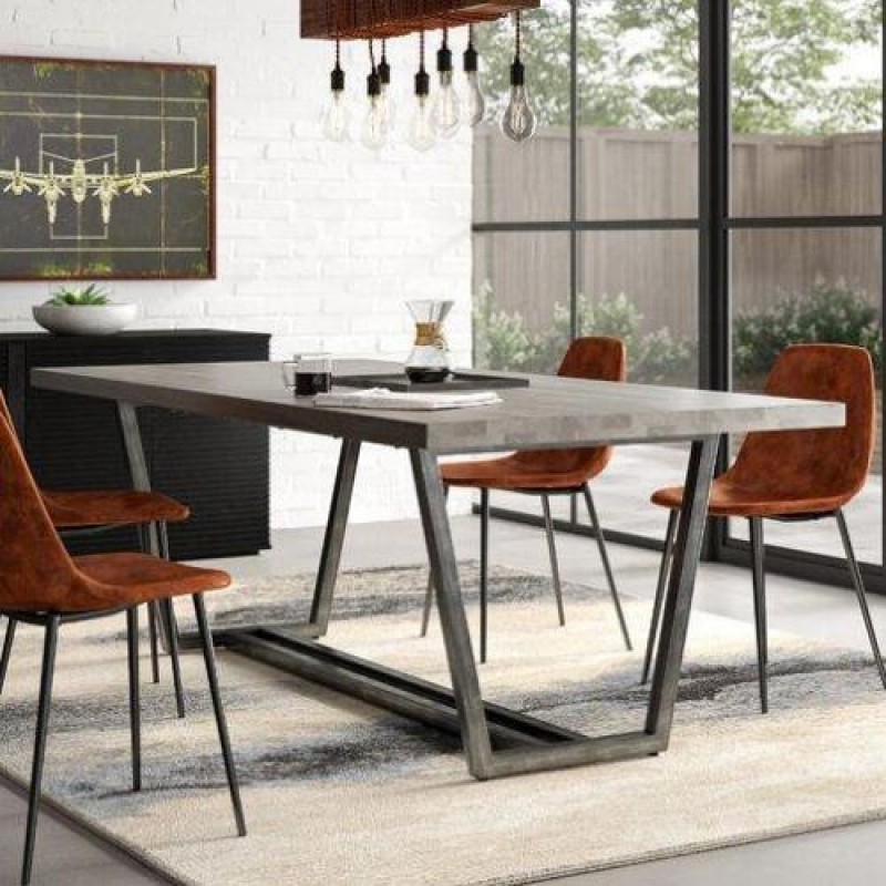 Обідній стіл у стилі Loft NS-1135 780x1600x800 мм Черный