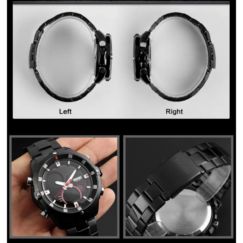 Годинник наручний чоловічий Skmei 1146 Чорний