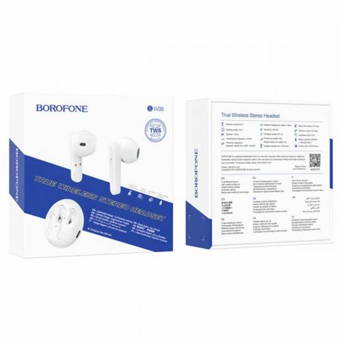 Навушники Borofone BW08 Luxury true wireless BT headset White