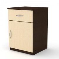 Тумбочка нічна Компанит ПКТ 3 Венге/Дуб Сонома (khk-196) Тумбочка нічна Компанит ПКТ 3 Венге/Дуб Сонома (khk-196)