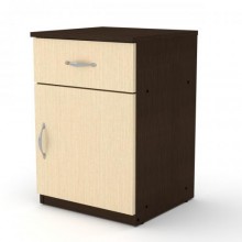 Тумбочка нічна Компанит ПКТ 3 Венге/Дуб Сонома (khk-196)