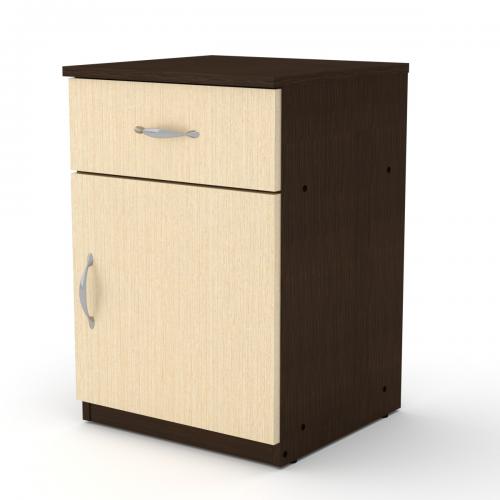 Тумбочка нічна Компанит ПКТ 3 Венге/Дуб Сонома (khk-196) Тумбочка нічна Компанит ПКТ 3 Венге/Дуб Сонома (khk-196)