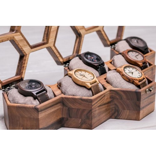 Скринька для наручних годинників ecoWalnut 7.8х43.4х18.8 см Скринька для наручних годинників ecoWalnut 7.8х43.4х18.8 см
