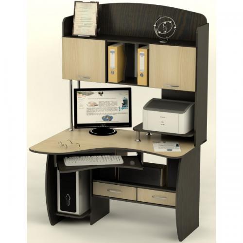 Комп'ютерний стіл кутовий Тиса СК-24 Венге - Дуб молочний Комп'ютерний стіл кутовий Тиса СК-24 Венге - Дуб молочний