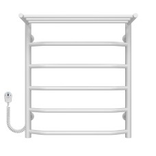 Рушникосушарка електрична Трапеція з полицею П6 500х600 Deffi Білий EF16 (C.TP.60.50.6.E.W.L.5)