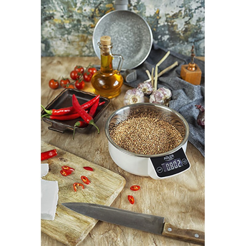 Кухонні ваги Adler AD 3166 з чашею 900 мл