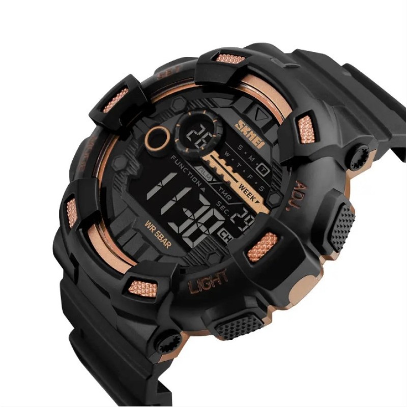 Чоловічий наручний годинник Skmei Champion 1243A Чорний