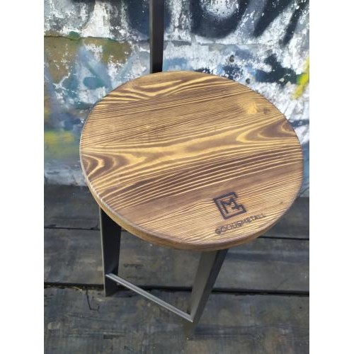 Барний стілець GoodsMetall у стилі ЛОФТ 750х300х300 мм Дублін 2 Барний стілець GoodsMetall у стилі ЛОФТ 750х300х300 мм Дублін 2