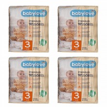 Дитячі одноразові підгузники Babylove Premium 3 midi (4-9) кг 184 шт