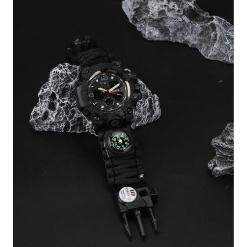 Наручний годинник чоловічий з компасом BESTA Life Pro AllBlack Чорний (3085) Наручний годинник чоловічий з компасом BESTA Life Pro AllBlack Чорний (3085)
