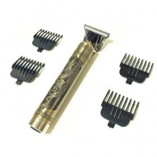 Тример для стрижки волосся акумуляторний VINTAGE T9 8081 Gold N