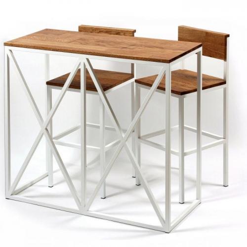 Барна стійка GoodsMetall у стилі Лофт 1200х1100х500  Барна стійка GoodsMetall у стилі Лофт 1200х1100х500