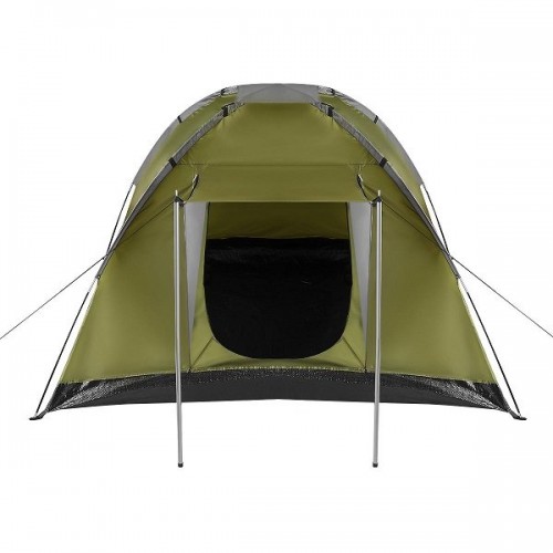Намет Enero Traveller для 4 осіб 200 x 200 x 115 см Хакі (1047102)