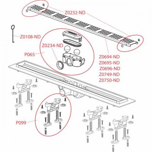 Трап зливний Alcaplast APZ8-550М