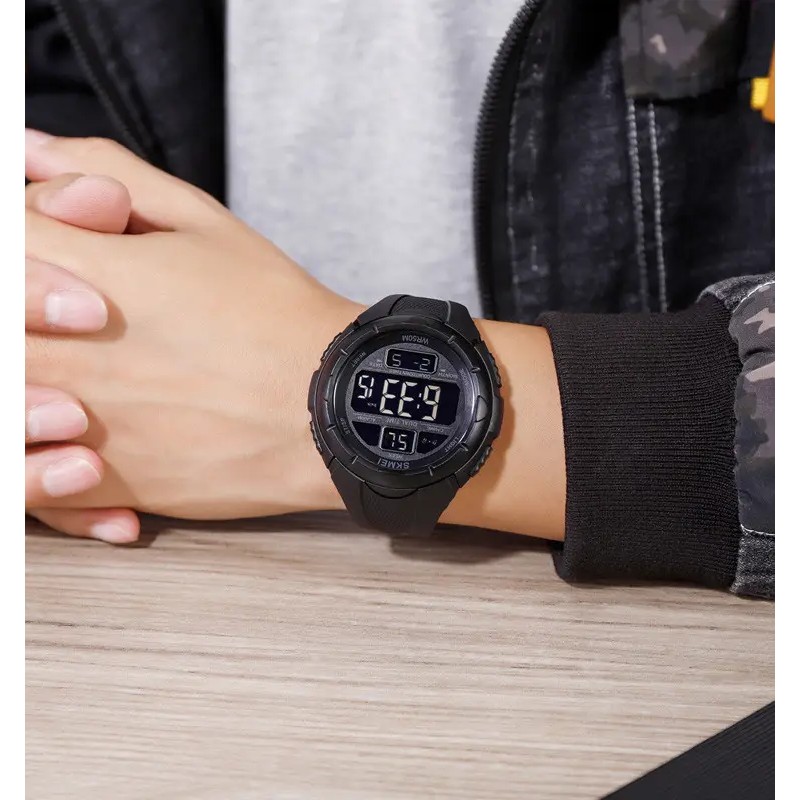 Чоловічий спортивний годинник Skmei 1656 Чорний