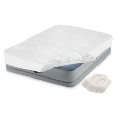 Надувне ліжко Intex 64159-3, 152 х 203 х 36 см, вбудований електронасос, наматрацник, подушки. Двоспальне