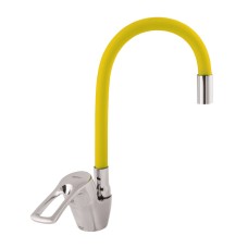 Змішувач для кухні ZERIX YUB 181 З жовтим гнучким виливом (ZX0433)