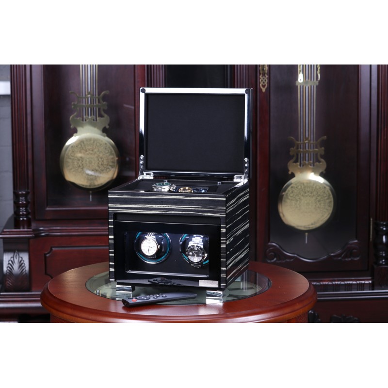 Скринька Salvadore для підзаводу 2 годинників R12411 2x2 Grey