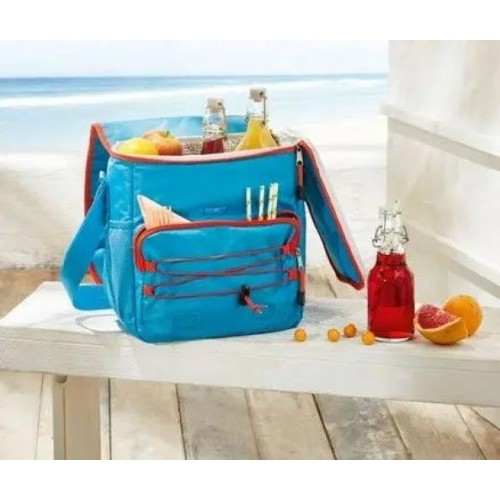 Термосумка Crivit через плече 11 л Помаранчево-блакитний (IAN384869-2) Термосумка Crivit через плече 11 л Помаранчево-блакитний (IAN384869-2)