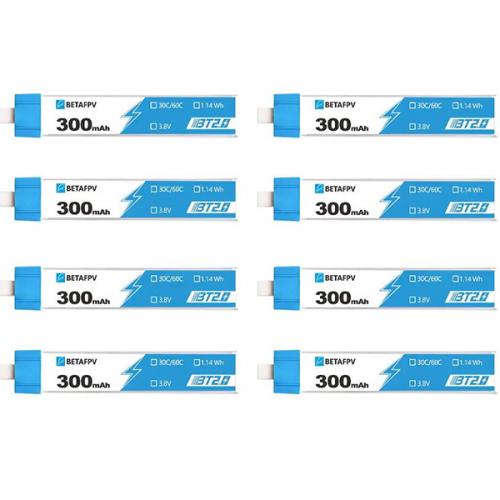 Акумулятори BETAFPV 1S 300 мАг для Cetus та Meteor 8 шт Акумулятори BETAFPV 1S 300 мАг для Cetus та Meteor 8 шт
