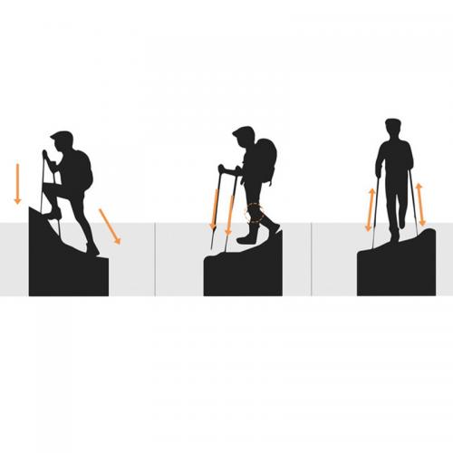 Палиця трекінгова Aolikes A-3401 для скандинавської ходьби Черный (12515-76209) Палиця трекінгова Aolikes A-3401 для скандинавської ходьби Черный (12515-76209)