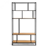 Стелаж для зберігання в стилі Loft Чорний NS-1663 1830x1000x320 мм Стелаж для зберігання в стилі Loft Чорний NS-1663 1830x1000x320 мм