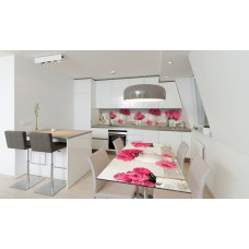 Наклейка вінілова на стіл Zatarga «Букет рожевих Троянд» 600х1200 мм Z180653st