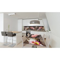 Наклейка вінілова на стіл Zatarga «Орхідеї та Солодощі 02» 600х1200 мм Z180319st