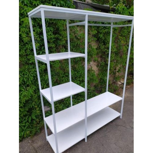 Відкрита шафа для одягу GoodsMetall у стилі Лофт 1800х1400х400мм ВШ66 Відкрита шафа для одягу GoodsMetall у стилі Лофт 1800х1400х400мм ВШ66