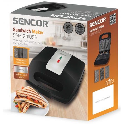Бутербродниця Sencor SSM 9410SS (6586133) Бутербродниця Sencor SSM 9410SS (6586133)
