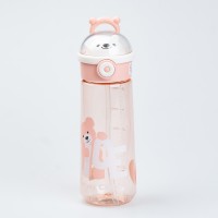 Пляшка для води Happy Life Nice 620 мл із кришкою фліп топ на защіпці рожева (HP17300P)