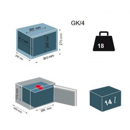Сейф вбудований Technomax GK/4
