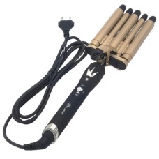 Потрійна плойка для волосся з керамічними покриттями для створення ефекту хвилі Gemei -2933