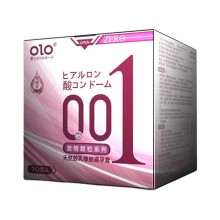 Презервативи OLO ZERO рельєфні з гіалуроновою кислотою 10 штук