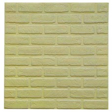 Самоклеюча декоративна 3D панель Loft Expert 3607-5 Цегла деко бежева 700x700x5 мм