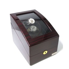 Шкатулка Salvadore для підзаводу 2 годинників 3024/EB/F5 19х26х21,5 см Бордово-чорний