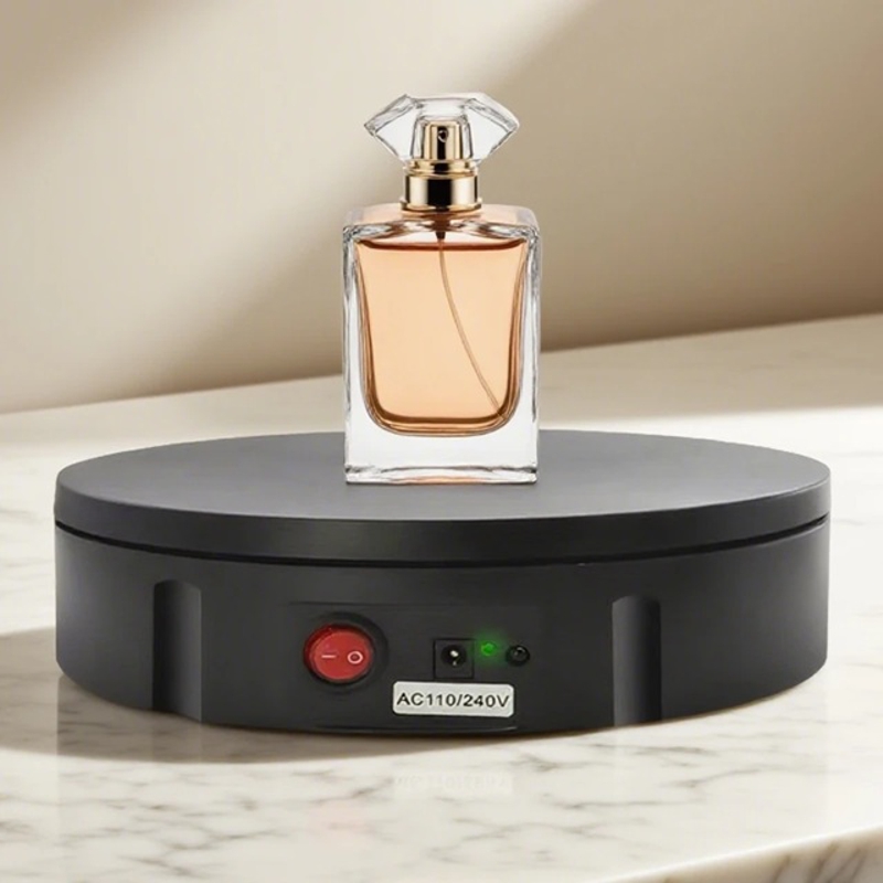 Поворотний стіл для предметної фотозйомки предметів до 100 кг Nectronix 30B, діаметром 30 см, чорний