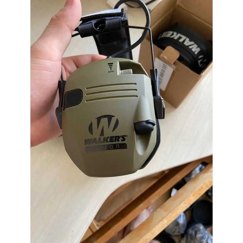 Активні навушники Walkers Razor з чохлом та кріпленнями OPS Core Чебурашки Оливковий (2004503527)