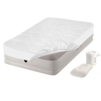 Надувне ліжко Intex 64177-3, 99 х 191 х 30 см,  електронасос, наматрацник, подушка. Односпальне